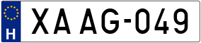 Trailer License Plate